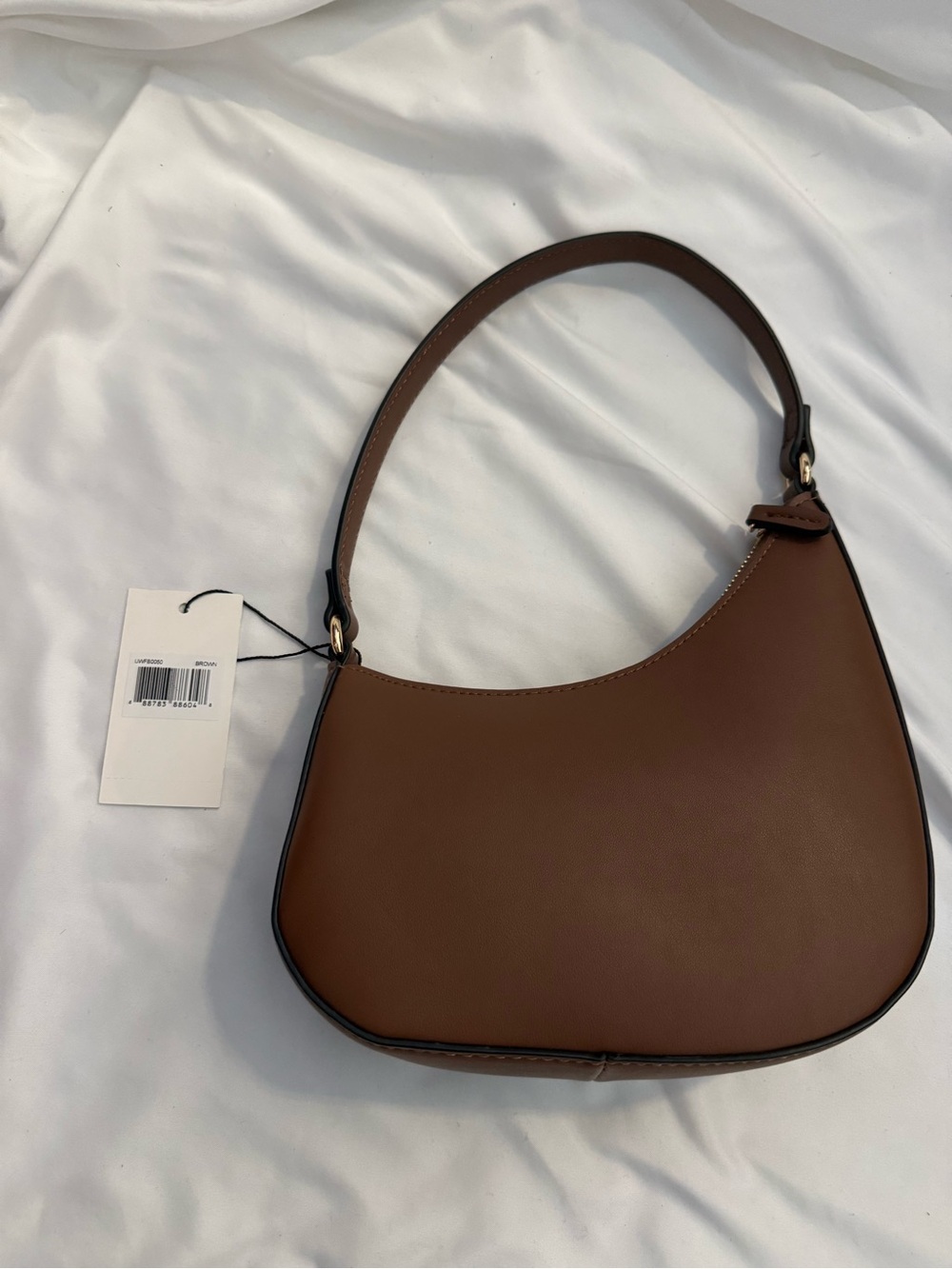 NWT Jason Wu Smooth PU Shoulder Bag with Tonal 3D Logo - Picture 2 of 3